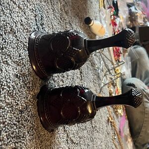 Elegant Dark Glass Avon Bells